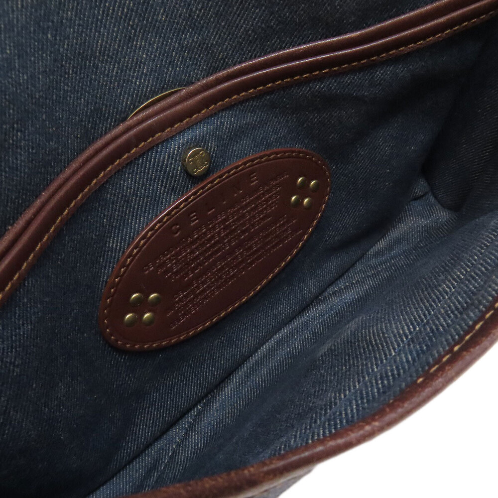 Celine One Shoulder Hobo Bag Macadam Denim - Picture 5 of 11